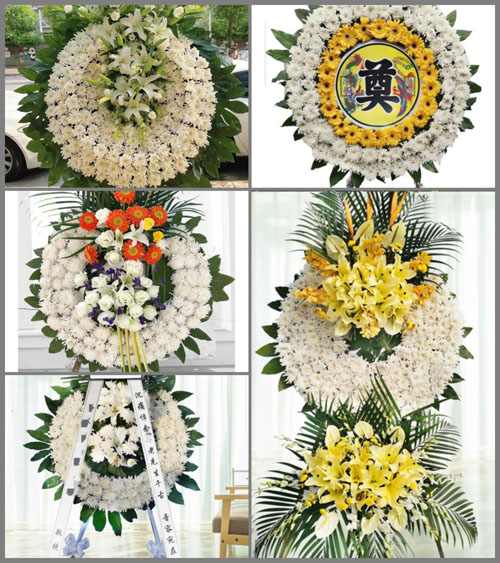 安徽六安市金寨县梅山镇小南京村花圈速递